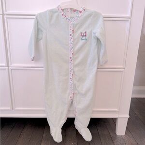 Carter's Baby Footed Pajamas with Floral Trim